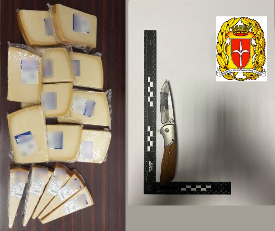Ruba 10 kg di Parmigiano Reggiano: la Polizia Locale lo scopre durante un controllo